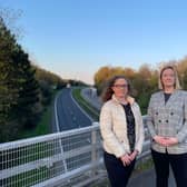 Alliance councillors Jessica Johnston (left) and Joy Ferguson say they are appalled that an A1 upgrade scheme has been delayed.