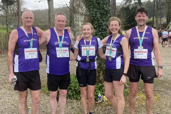 James Evans, Richard Pollock , Elizabeth Deighan, Sylvia Pollock and David McGaffin at Glenarm