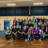 The entire cast of Pippin and the directors