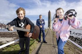 Launching the event recently was Mayor of Mid and East Antrim, Alderman Noel Williams with members from The Music Yard - Larne’s award-winning music collective – who will be playing at the event.