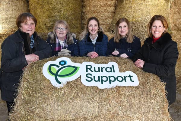 L-R Christine Kennedy, NFU Mutual; Jennifer Hawkes, UFU; Gemma Daly, Chair, Rural Support; Veronica Morris, Rural Support; Elizabeth McIllwaine, DAERA