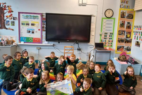 NI Water visited St Brigid's Primary School in Ballymoney recently. Credit NI Water
