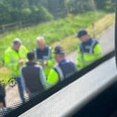 Searches have been carried out on vehicles either side of the Irish border in a bid to crack down on immigration offences. In this image officials in the Republic are checking documentation of passengers on a bus travelling from Northern Ireland.