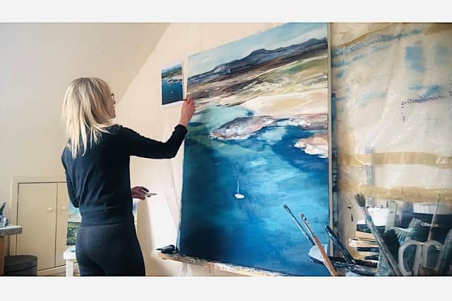 The team at Roe Valley Arts Centre is thrilled to present ‘Coastline’, a showcase of the breath-taking works of professional artist Sarah Carrington (pictured). This captivating collection of landscapes and coastal art will be on display from 15th July to 12th August. Credit Causeway Coast and Glens Council