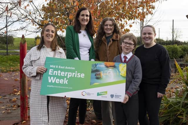 Gabriel Hirst from Millquarter Primary School was joint winner with his ‘Mystery Flavour’.  Photo: Colm McCann