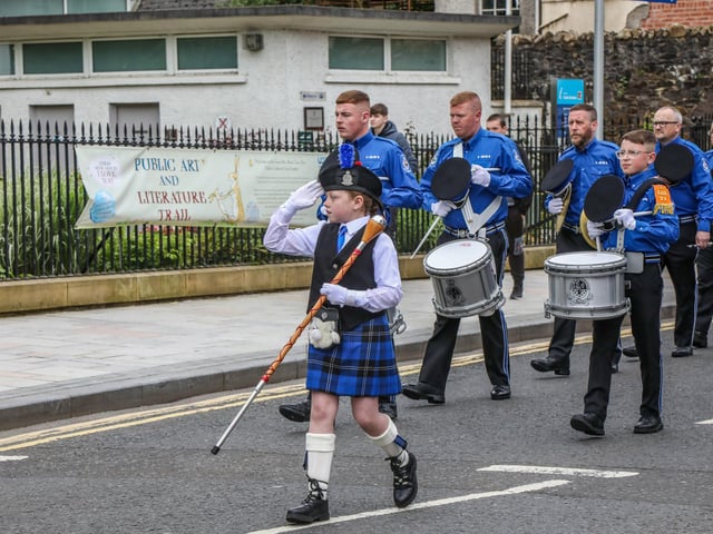 Pride of Ballymacash Flute Band led Lisburn District No 6 on Empire Sunday