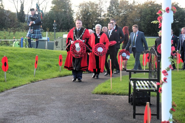 Elected members for Macedon attended the memorial service on November 5.