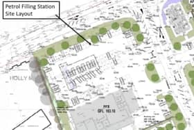 Proposed development site.  Image supplied by Antrim and Newtownabbey Borough Council