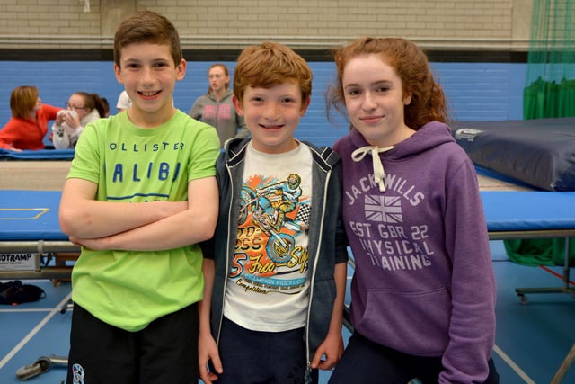 Ryan, Glenn and Rachel at the Downshire School Summer fair in 2015. INCT 23-053-GR