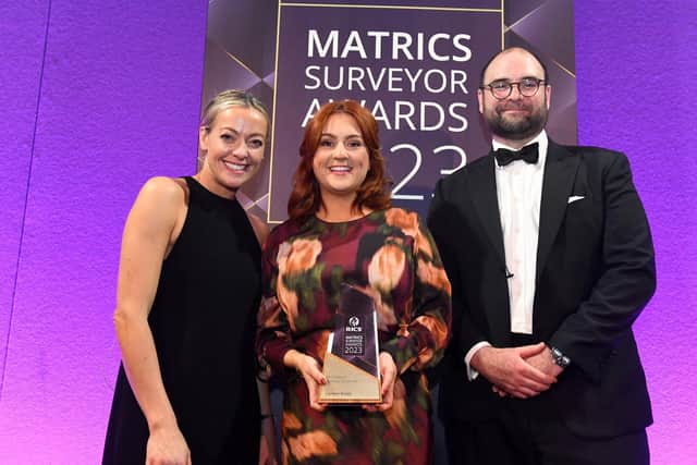 Carolyn Brady has won RICS Surveyor of the Year at the UK-wide RICS Matrics Surveyor Awards, as well as winning the Building Surveyor/Control Surveyor of the Year award. Picture: supplied by RICS