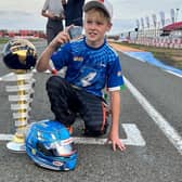 Jack Miller is crowned Tillotson T4 Mini World Champion. Pic credit: Brian Miller