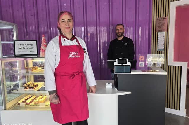 Owners of the new Artisan Dessert Studio, Mariana Danci and Florin Stefan, which is in Church St, Portadown, Co Armagh.