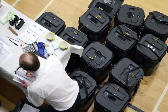 Counting started on Friday morning in the NI local government elections. Picture: Stephen Davison / Pacemaker.