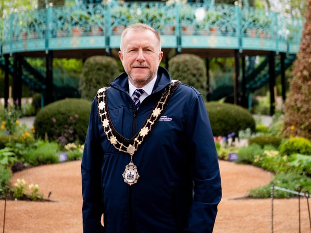 Alderman Stephen Ross welcomed visitors for the first glimpse of the garden ahead of its official opening.