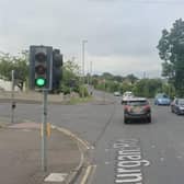 Traffic lights on the Lurgan Road near the Seagoe Hotel, Portadown. Picture: Google