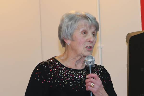 Story Teller Marberth Templeton pictured at the Mosside Educational Rural and Culture Society Variety Concert held in Mosside Orange Hall on Wednesday evening