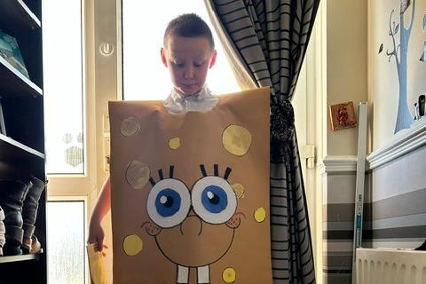 Jacob as SpongeBob