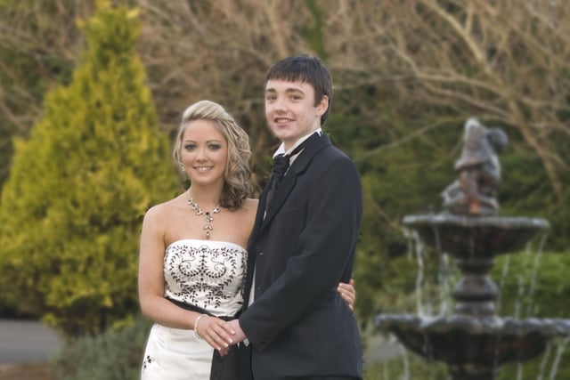 Claire and Adam, pictured prior to leaving for the Ballycastle High School Formal in 2009.