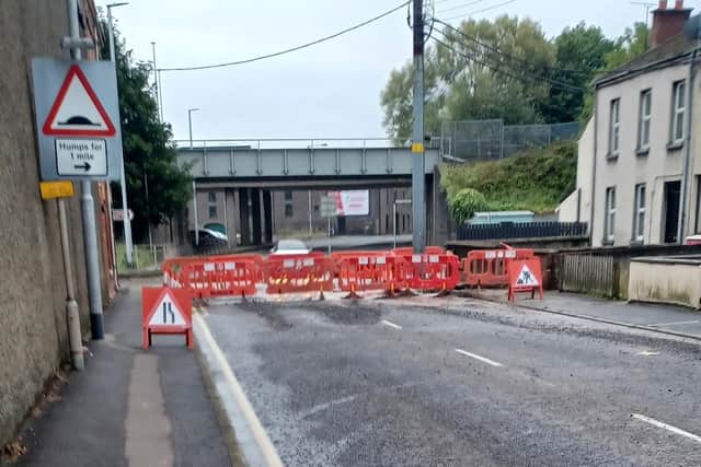 Flooding on the lower Garvaghy Road in Portadown has led to road closure.