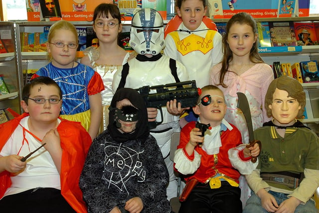 Magherafelt Primary School P5 pupils on World Book Day in 2007.