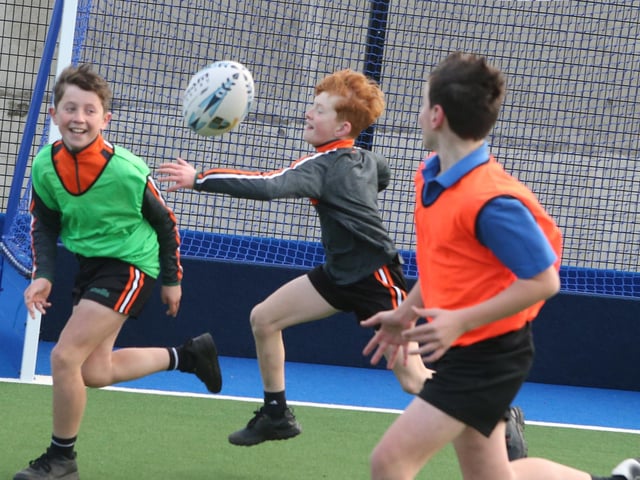 Over 140 young people have taken part in Council’s “Different Ball Same Goal” project, which gave pupils the chance to try football, rugby and Gaelic football.