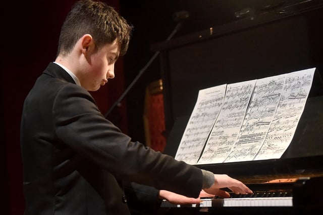 Senan Sheridan wowed the crowd at the gala concert with his amazing piano playing. PT14-240.