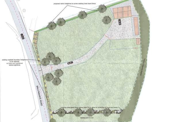 Concerns had been expressed around noise and health and safety issues, in relation to the husky re-homing facility. Credit: Mid Ulster planning portal