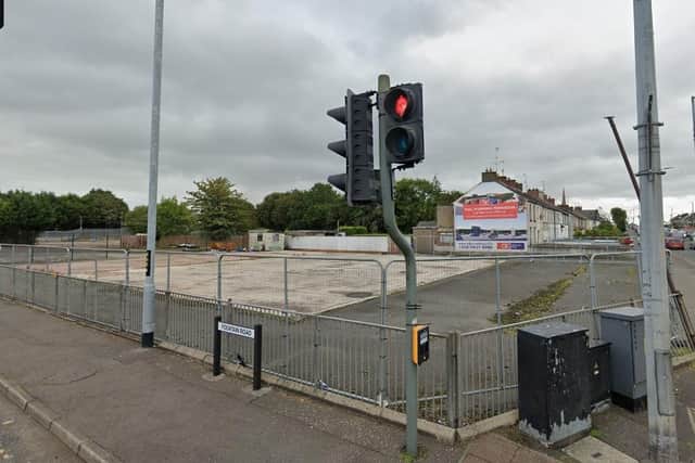 The proposed site of the development at Church Street/Fountain Road in Cookstown.
