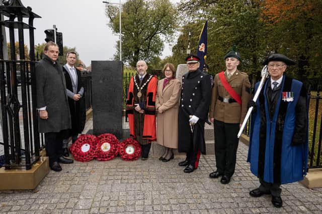 Lisburn and Castlereagh City Council has unveiled a memorial in honour of Prison Officers killed in the line of duty. Pic credit: LCCC
