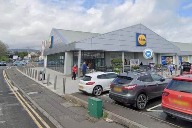 General view of Lidl at Laharna Retail Park in Larne. Photo by: Google