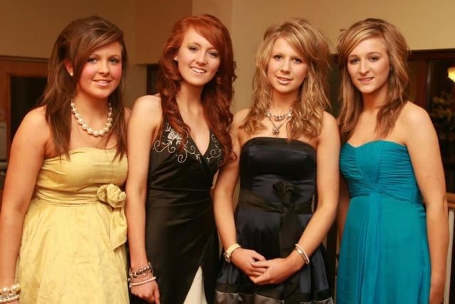 Attending the 2010 East Antrim Hunt Ball at the Knockagh Lodge were Sophie Brett, Reah Magee, Tori Dixon and Zara Price.