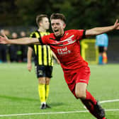 Harry Wylie scoring his side's third goal. (Paul Harvey).