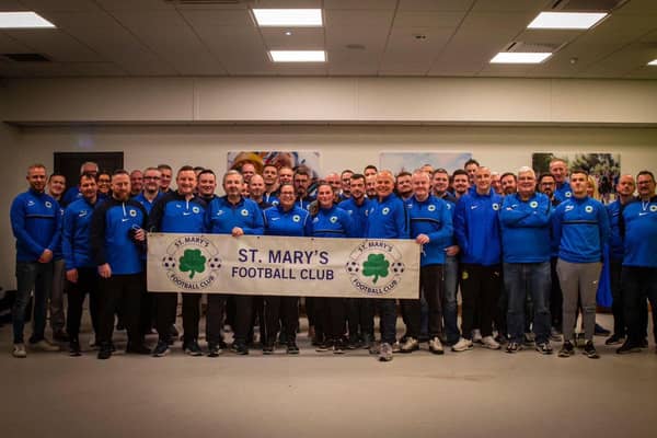 Some of the club's 80 coaches.