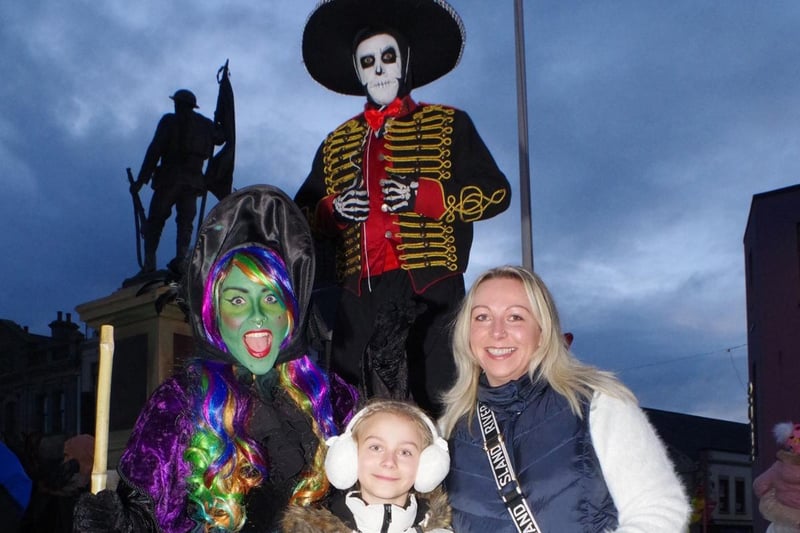 Some scary characters attended the Council’s Dungannon Halloween event at Market Square at the weekend.