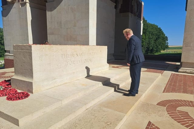 A delegation from Lisburn and Castlereagh City Council paid tribute to the fallen during a recent visit to France and Belgium to mark the anniversary of the Battle of the Somme