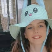 11 year old Caitlin-Rose McMullan, who was killed after getting off a school bus | Family picture
