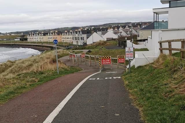 Improvements made to safeguard users at Blackrock Path in Portrush. Credit: Causeway Coast and Glens Borough Council