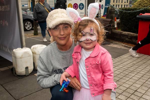 Looking the part at the Artisan Market are Naomi Stokes and daughter, Peggy-Jean (3). LM17-220.