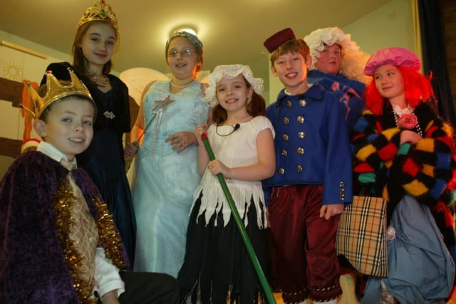 Brownlee Primary School pupils at the dress rehearsal of Cinderella in 2006