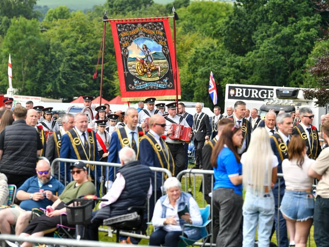 There were huge crowds in Scarva on July 13.