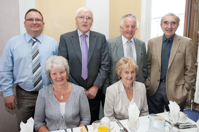 Smiling for the Times photographer at the 50 Years Ordination Dinner at the Causeway Hotel back in 2010