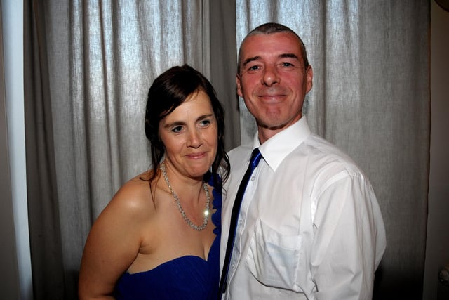 Ivan and Janet Penney at the MacMillan Charity Ball in Larne Masonic Centre in 2014. INLT 24-247-AM