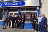 East Antrim UUP MLA John Stewart backed the day of action at Medicare High Street, Carricfergus. (Pic: Medicare).