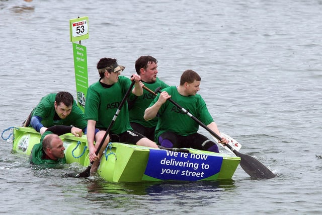 The Spar RNLI Raft Race in Portrush in 2010