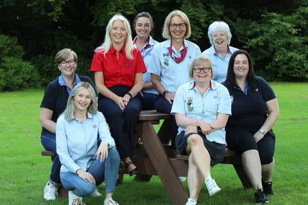 Volunteer guide leaders from North Antrim join the Girlguiding Ulster executive team to discuss the latest research which reveals girl’s happiness is at an all-time low. Front row - Carole Smyth, Claire Flowers, Lynn Morrow, Debbie McDowell, Barbara Acheson. Back row - Milly Greer, Claire Eakin, Ami Kirkpatrick. Credit Phil Smyth