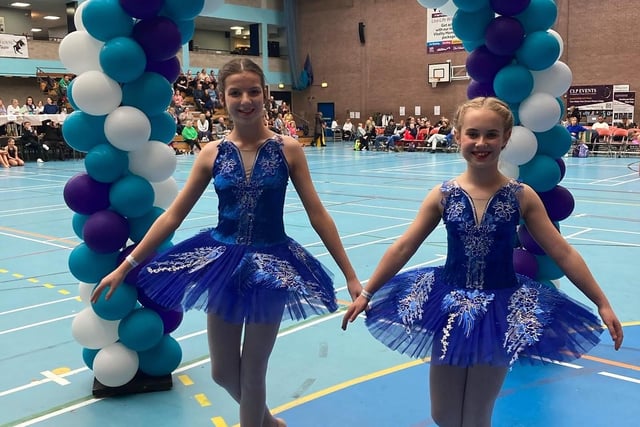 Faye McAlorum and Penny Gibson awarded first place in their ballet section.