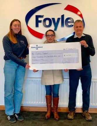 Cara Moore, Agricultural Communications Specialist at Foyle Food Group, Pamela Caldwell, Rural Support, and Wayne Acheson, Director at Foyle Food Group