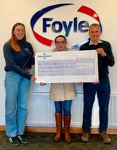 Cara Moore, Agricultural Communications Specialist at Foyle Food Group, Pamela Caldwell, Rural Support, and Wayne Acheson, Director at Foyle Food Group