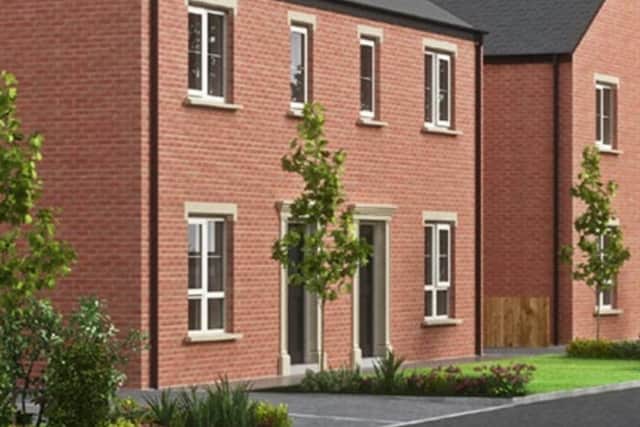 Artist's impression of a house type in the planned new development at Belfast Road.