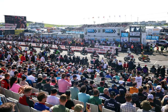 The Briggs Equipment North West 200, Ireland’s biggest road race, attracts100,000 fans and the best racers on the planet each May. Photo Stephen Davison/Pacemaker Press